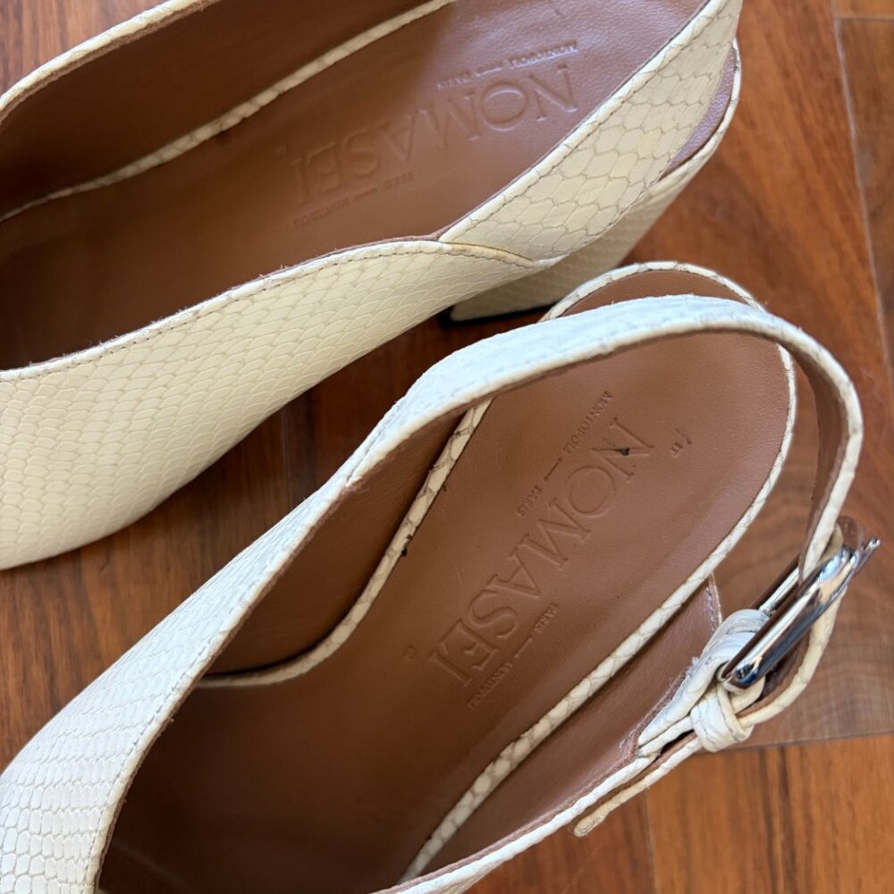 Nomasei - Baghera Sandals - Embossed Pompeii White - Picture 8 of 11